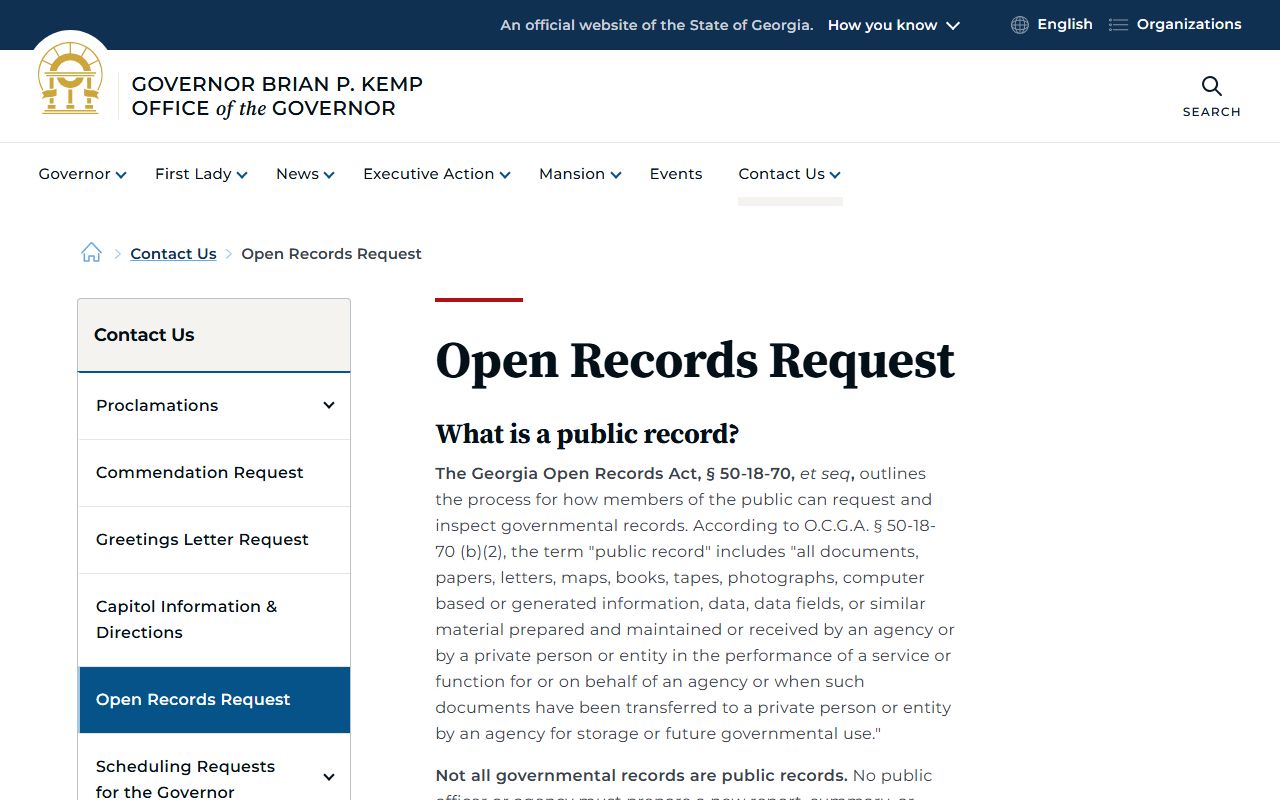 Towns County court records Georgia open records request guidance